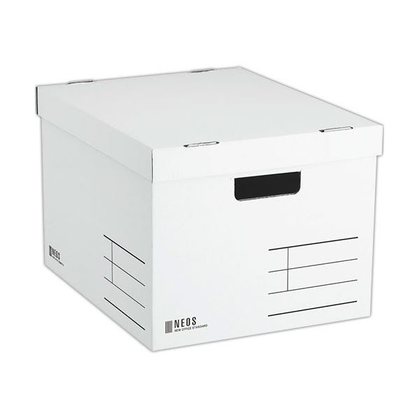 (まとめ) コクヨ 納めるボックス席（NEOS）L大いさ フタ付き添い人 白いこと A4-NELB-W 1個  【×10仕かける】 生活雑貨-マガジンボックス・ファイルボックス