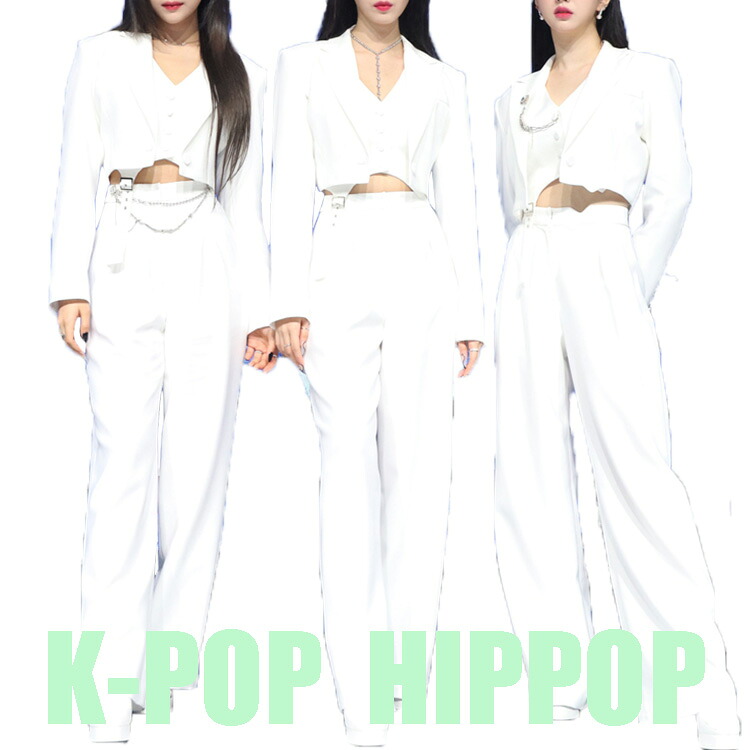 ダンス衣装 セットアップ 白 k-pop 衣装 大人 白 ダンス スーツ レディース スーツスタイル 韓国 アイドル 衣装 ジャズ ダンス衣装 白 パンツ ホワイトパンツ ダンス衣装 白 へそ出し ベスト トップス ヒップホップ 大きいサイズ ダンス アイドル 衣装 白|R-FRONTIER