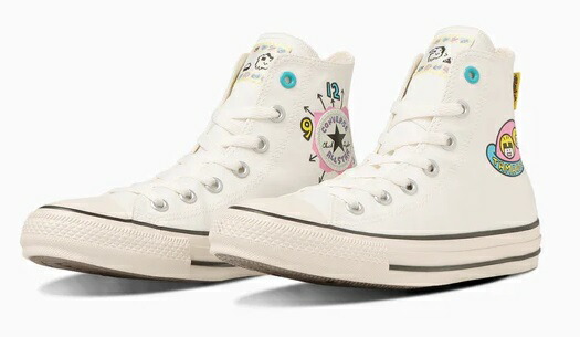 【SALE】【CONVERSE】ALL STAR TAMAGOTCHI HI 1SD757 ホワイト オールスター タマゴッチ HI コンバース カジュアル たまごっち コラボ ハイカット 白色　WHITE 大人靴画像