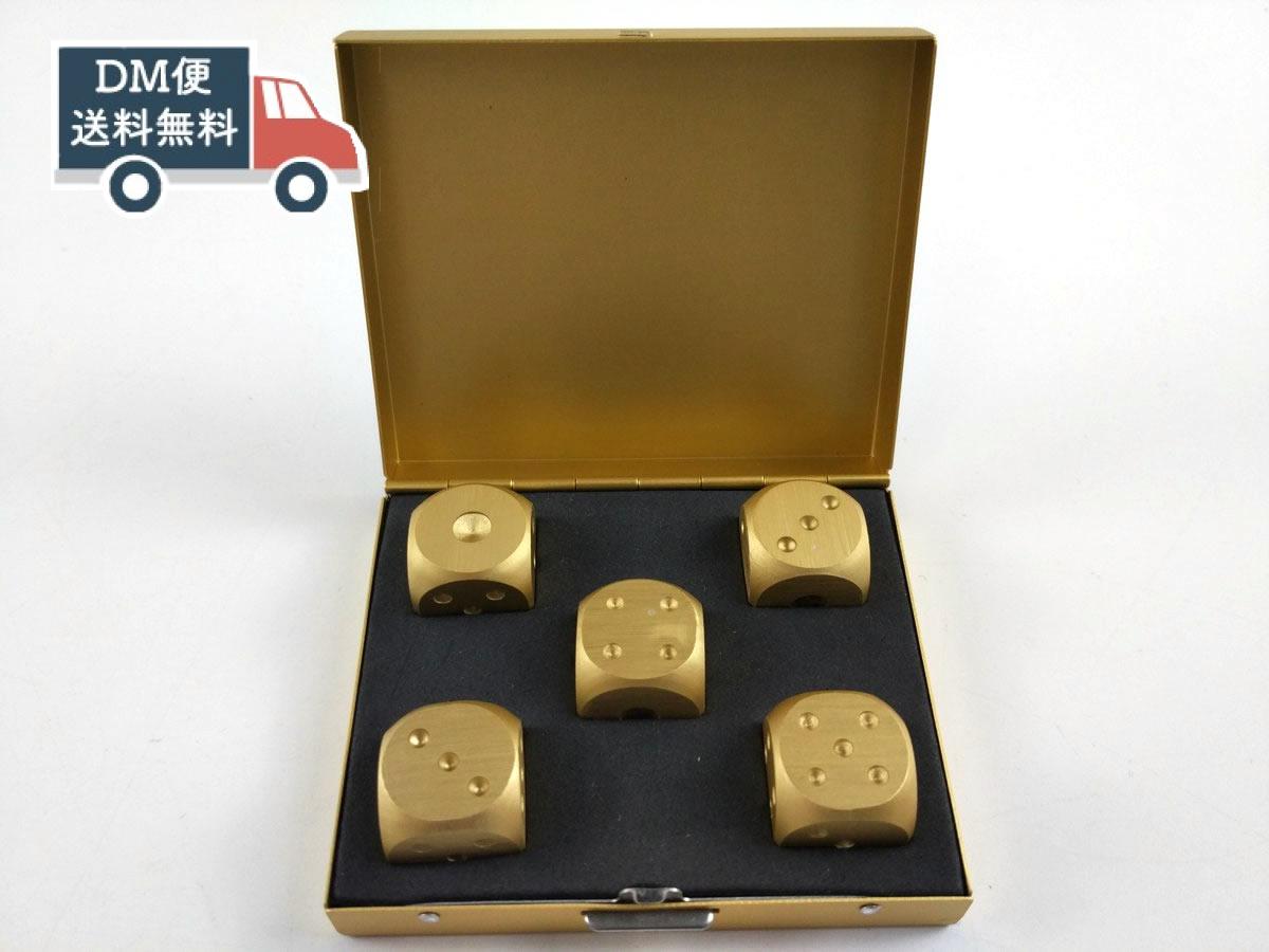 楽天市場】サイコロ ダイス メタルサイコロ 5個セット ゴールド 専用