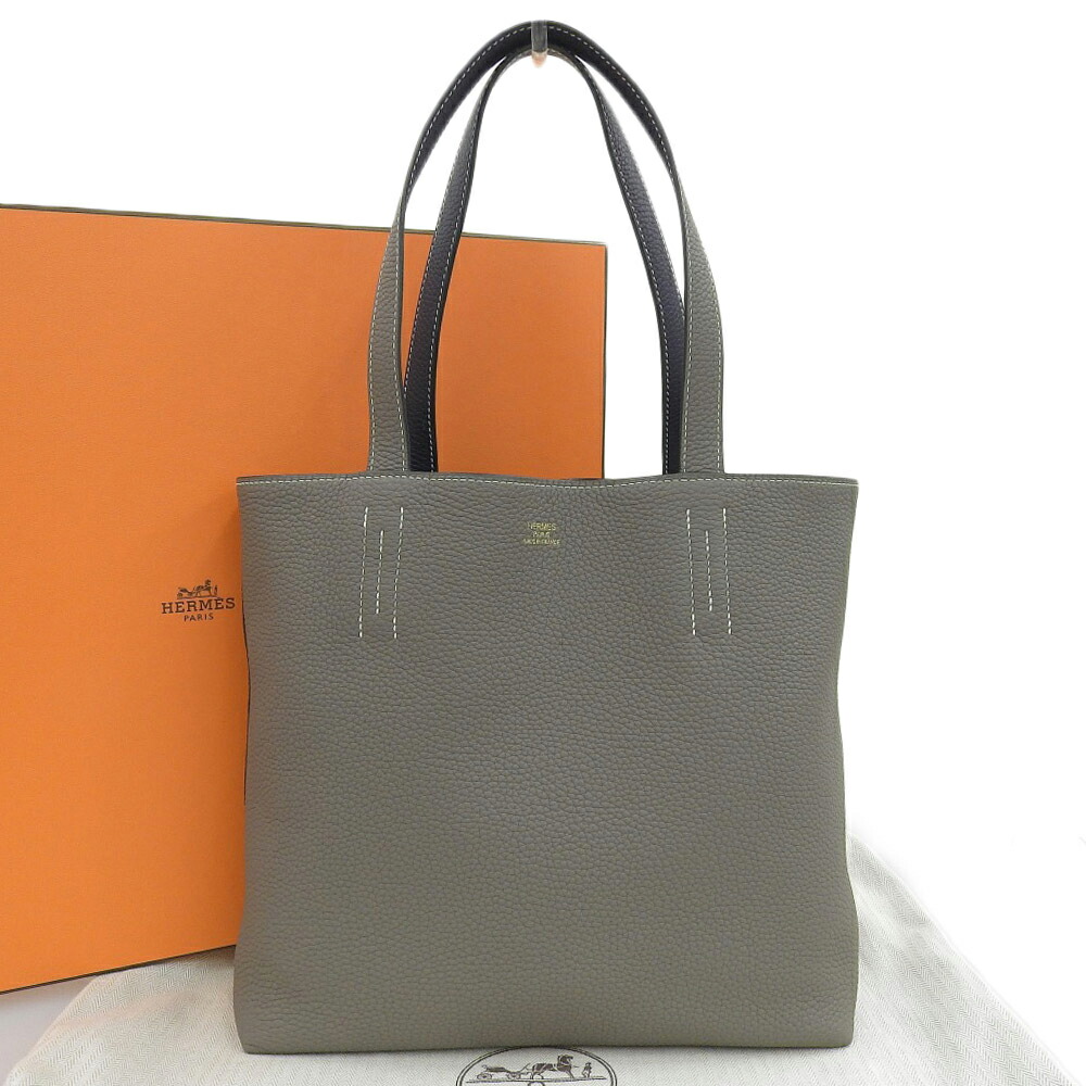 【本物保証】 希少 レア 箱・布袋付 新品同様 エルメス HERMES ドゥブルセンス 28 D刻印 ハンドバッグ バッグ トリヨンクレマンス 【中古】