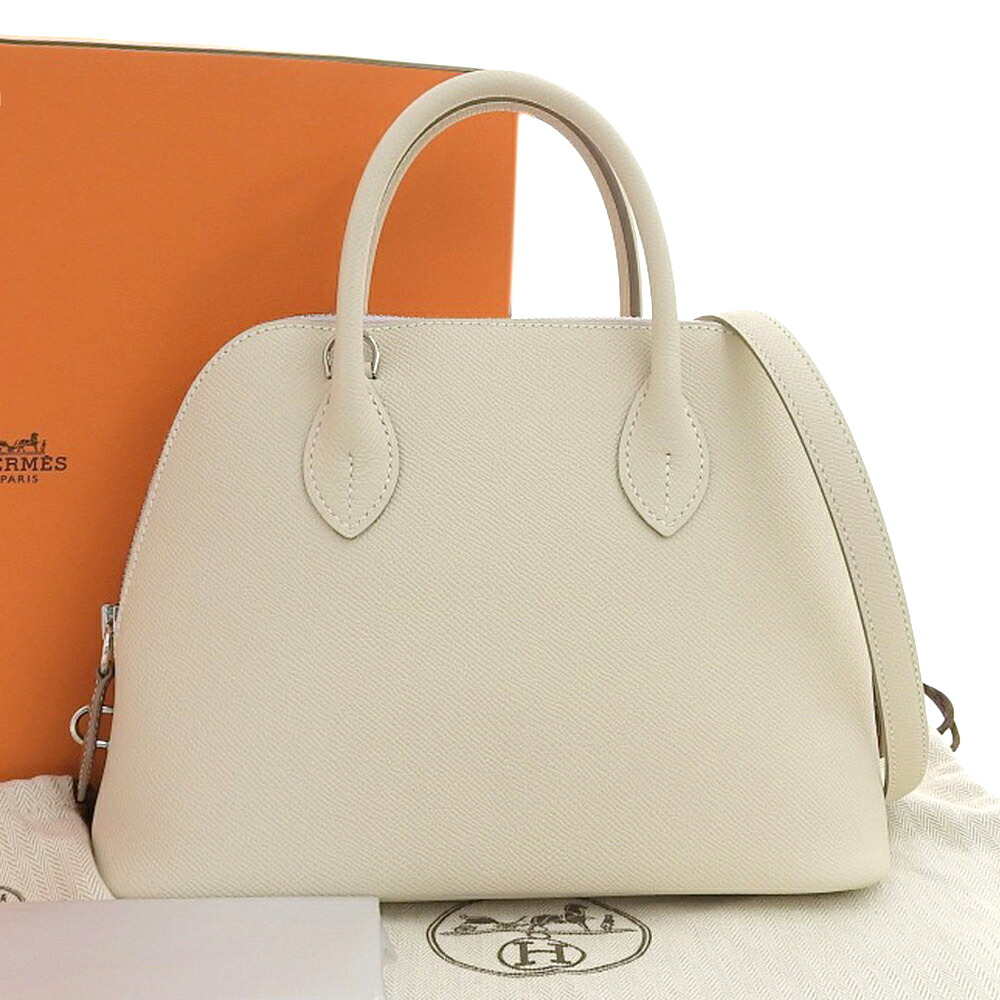 【本物保証】 箱・布袋付 新品同様 エルメス HERMES ボリード1923 25 バイカラー 2WAYバッグ エプソン トリコロール シルバー金具 U刻印 【中古】