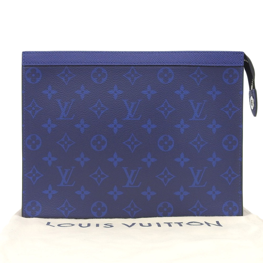 【本物保証】 布袋付 新品同様 ルイヴィトン LOUIS VUITTON タイガラマ/モノグラム ポシェット ヴォワヤージュ MM クラッチバッグ M30423 【中古】