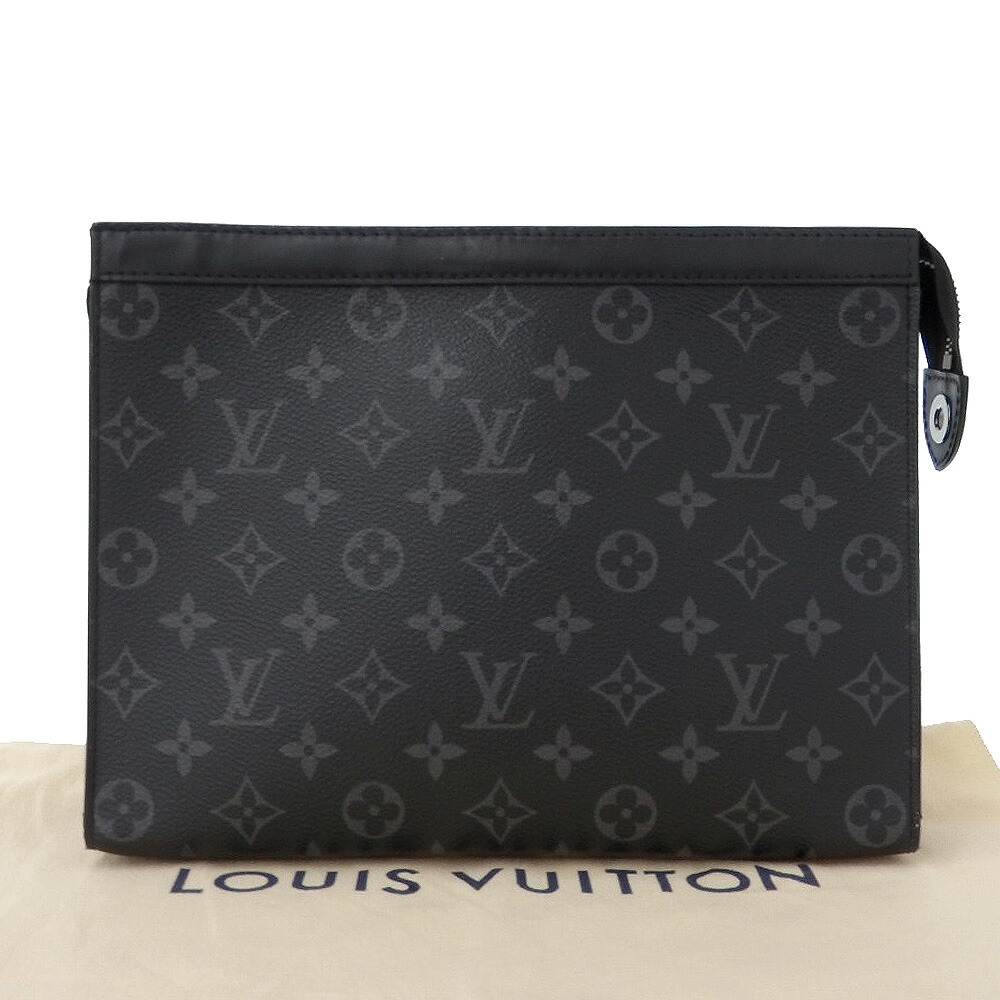 楽天市場 本物保証 布袋付 ルイヴィトン Louis Vuitton モノグラム エクリプス ポシェット ヴォワヤージュmm セカンドバッグ クラッチバッグ 中古 高島屋質店 創業70年老舗質屋