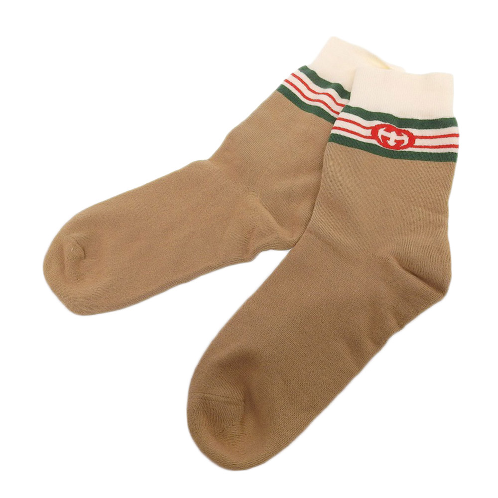 楽天市場】GUCCI グッチ シェリーラインケーブルニットソックス