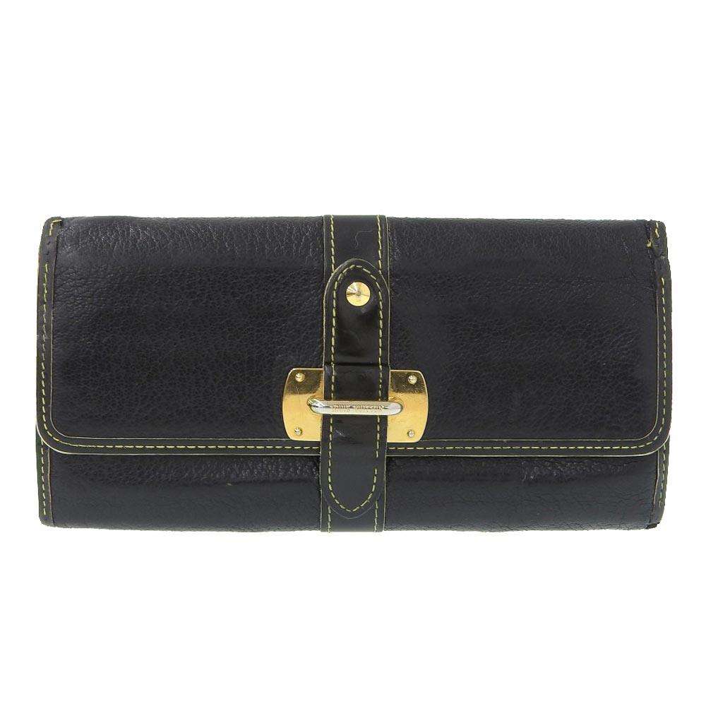【8/1 P2倍】【本物保証】 ルイヴィトン LOUIS VUITTON スハリ ポルトフォイユ ファヴォリ ホック付長財布 ノワール M95645 【中古】