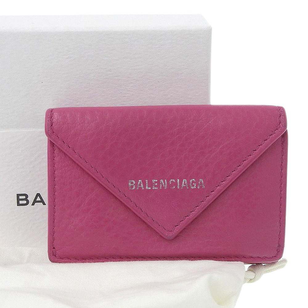 ✨未使用展示品・箱付き✨　BALENCIAGA ミニ財布　ペーパー　レター型 バレンシアガ グラフィティ ペーパーミニウォレット ミニ財布