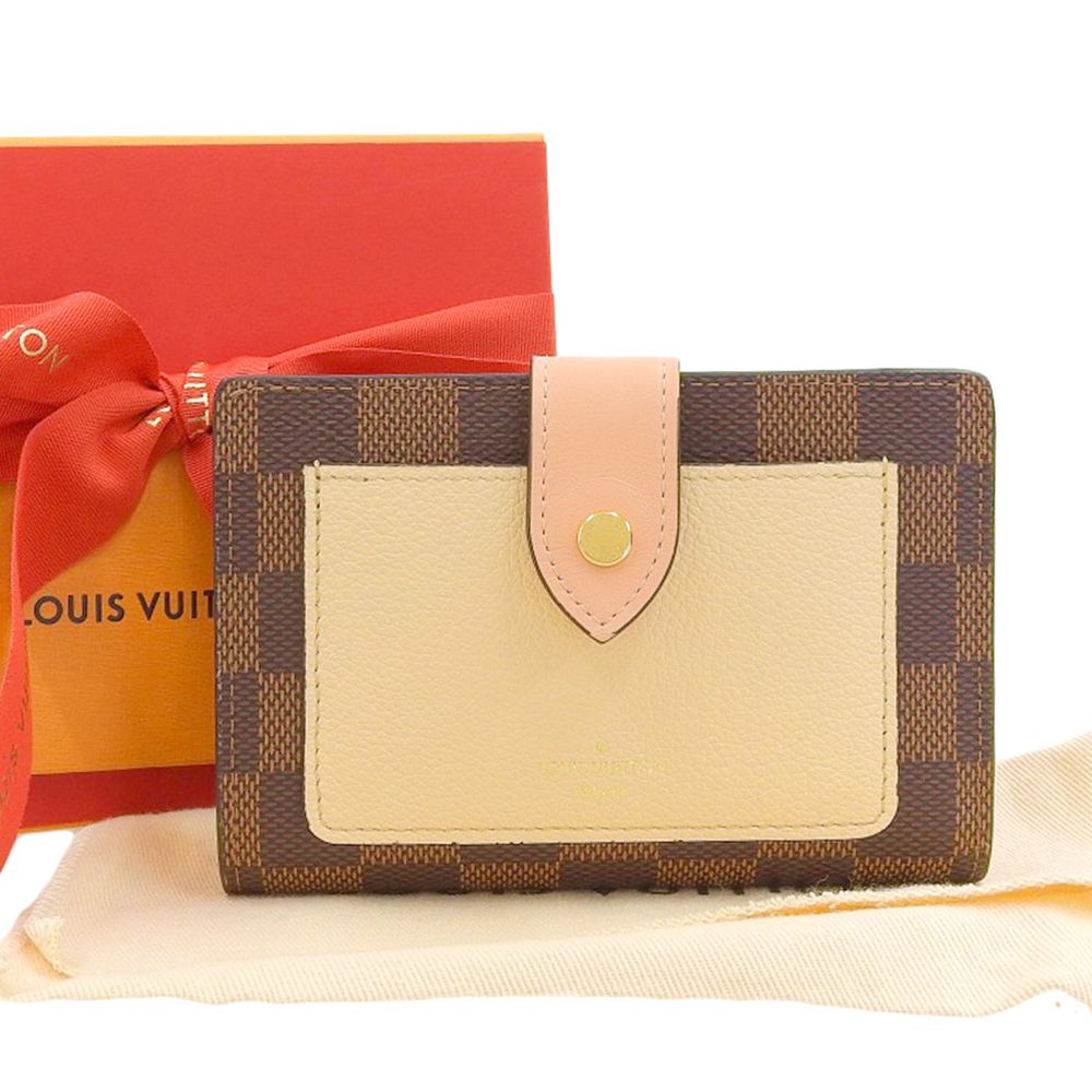 美品✨　ルイヴィトン ダミエ ポルトフォイユ ジュリエット 折り財布　ピンク LOUIS VUITTON - 美品✨ ルイヴィトン ダミエ ポルトフォイユ