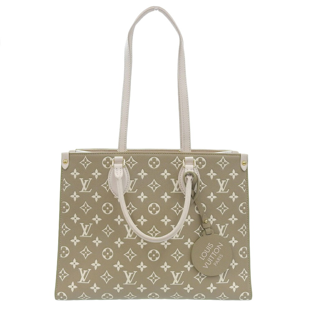 【本物保証】 新品同様 ルイヴィトン LOUIS VUITTON モノグラム アンプラント オンザゴーMM 2WAYバッグ バイカラー M46060 【中古】