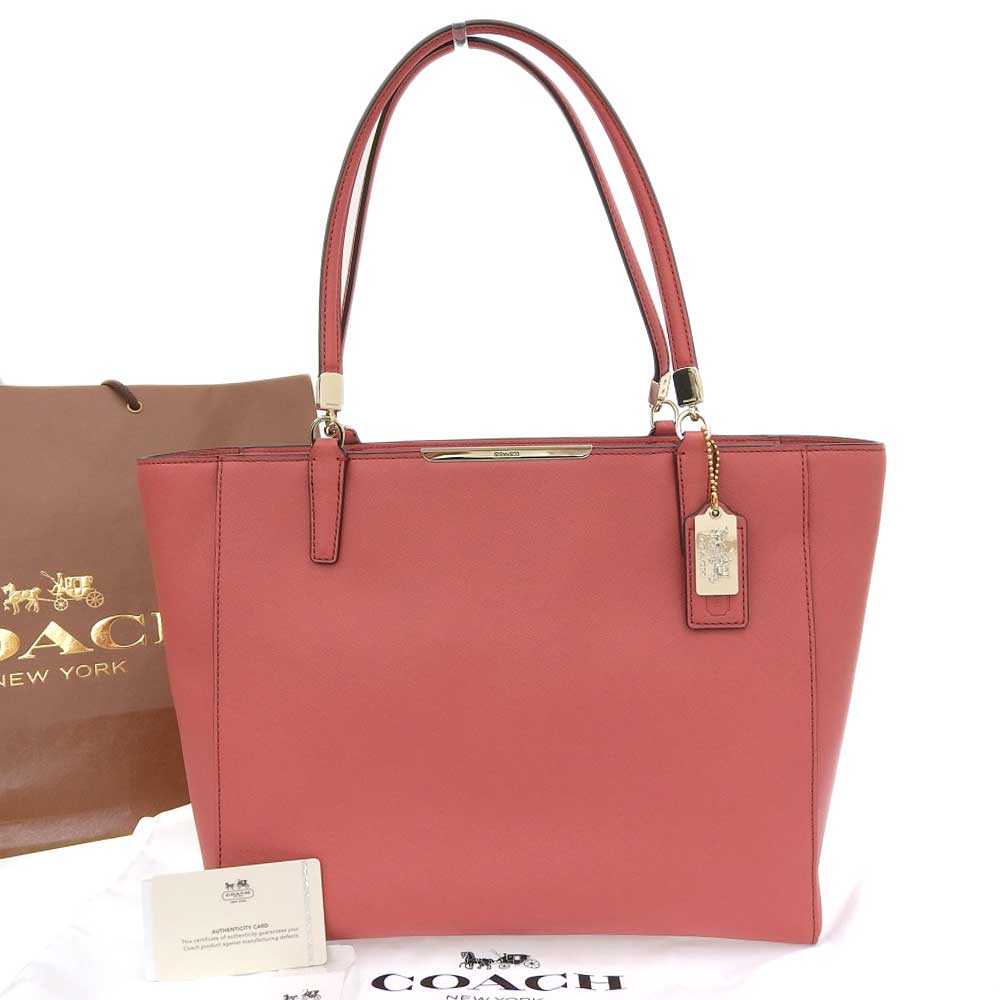 【8/1 P2倍】【本物保証】 布袋・保付 超美品 コーチ COACH マディソン トートバッグ サフィアーノ レザー ピンク 29002 【中古】 21,158円