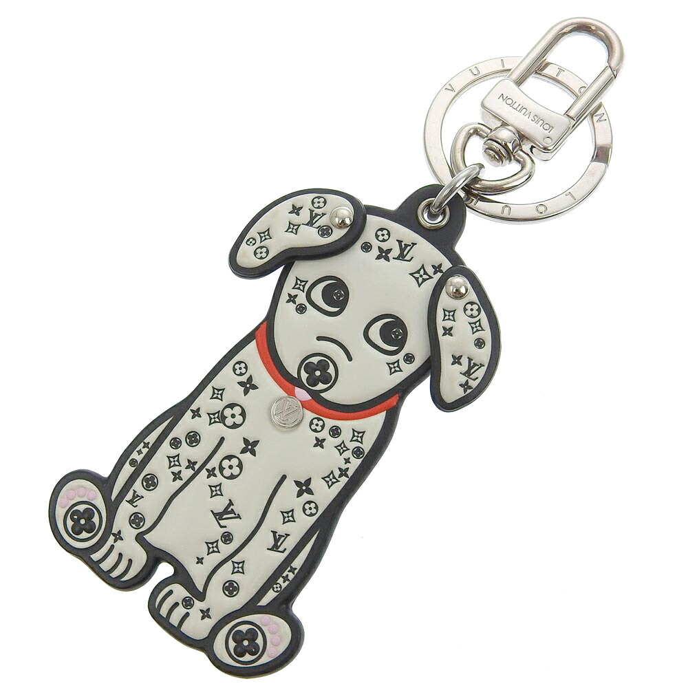 ルイヴィトン　ポルトクレ・アニマル　犬　キーリング LOUIS VUITTON 送料無料 ルイヴィトン モノグラム ポルトクレ
