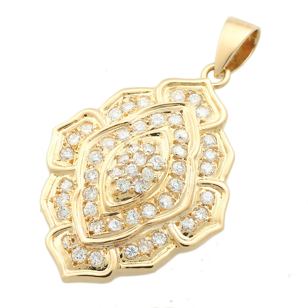 【本物保証】 新品同様 ペンダント K18YG メレダイヤモンド 0.70ct イエローゴールド ノーブランド No brand 【中古】|高島屋質店【創業73年老舗質屋】