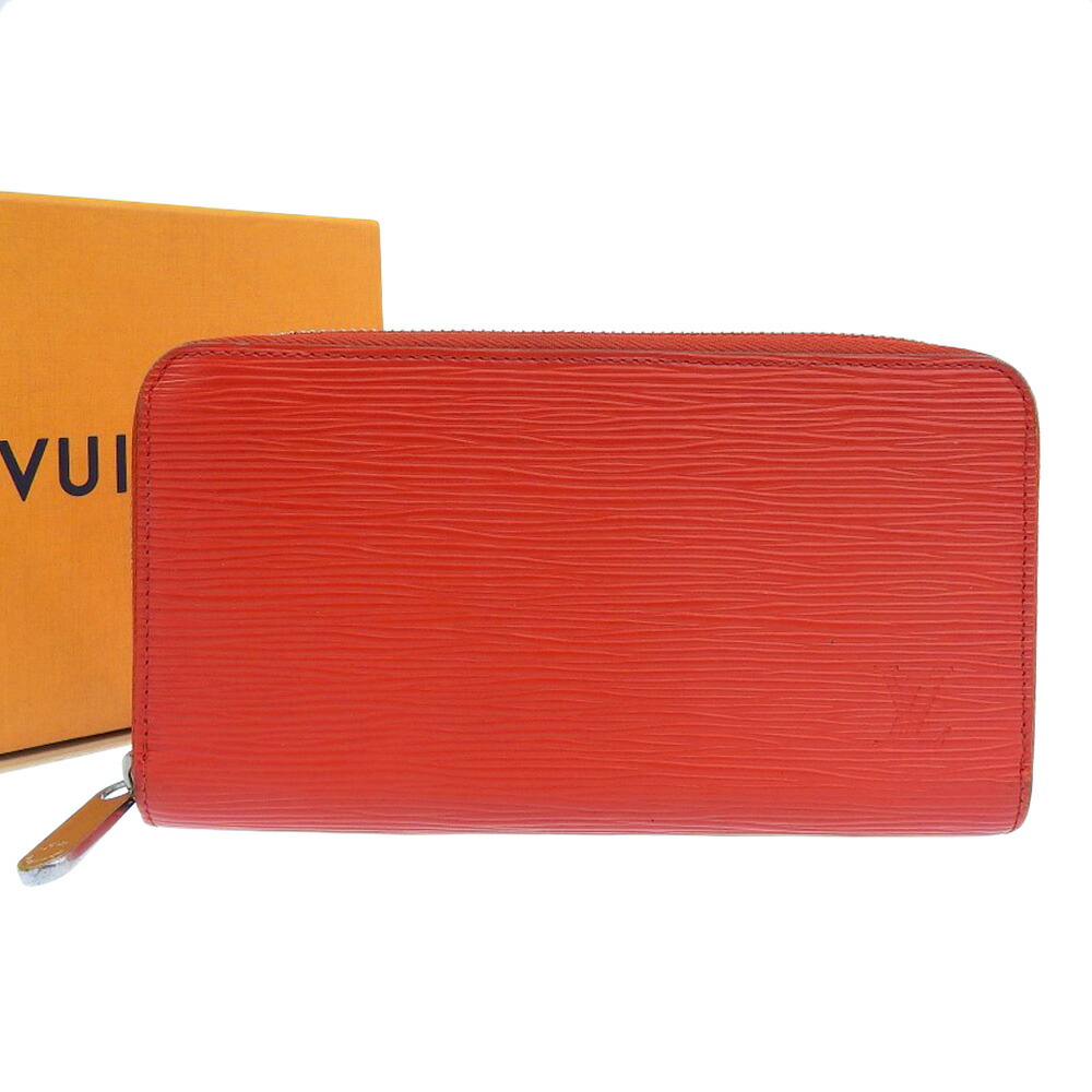 【本物保証】 箱付 ルイヴィトン LOUIS VUITTON エピ ジッピーウォレット ラウンドファスナー長財布 コクリコ 赤 M61859 【中古】