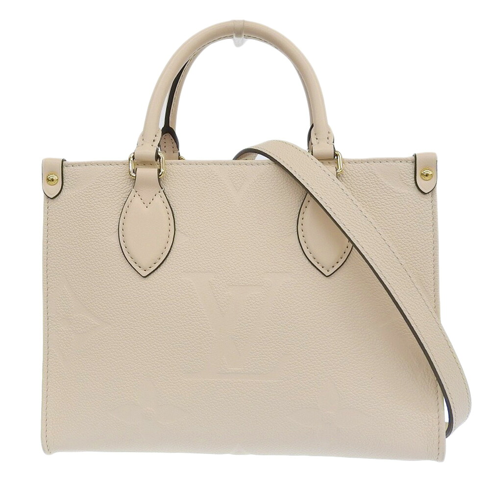 【本物保証】 新品同様 ルイヴィトン LOUIS VUITTON モノグラム アンプラント オンザゴーPM M46569 2WAY ハンドバッグ ショルダーバッグ 【中古】
