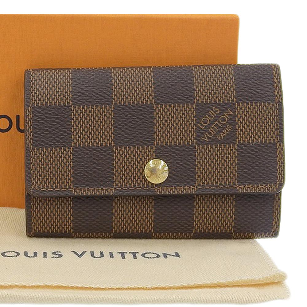 【本物保証】 箱・布袋付 ルイヴィトン LOUIS VUITTON ダミエ ミュルティクレ6 鍵入れ キーケース6本用 エベヌ N62630 【中古】