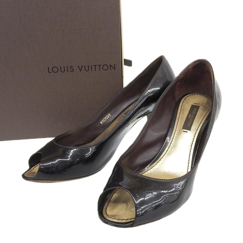 【希少・美品】ルイヴィトン ヒール オープントゥ パンプス LVカデナ shop-takashimaya7_tk20b1225016