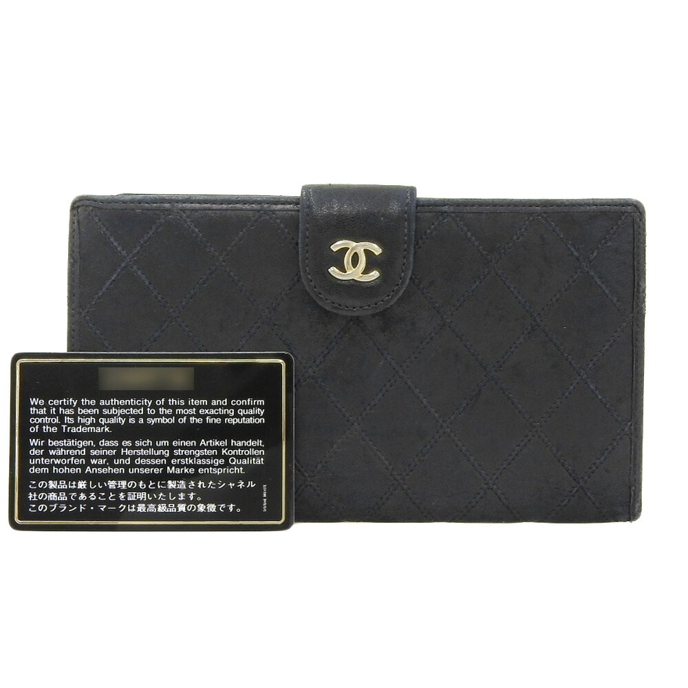 楽天市場】CHANEL シャネル Wホック 二つ折り財布 長財布 A20905