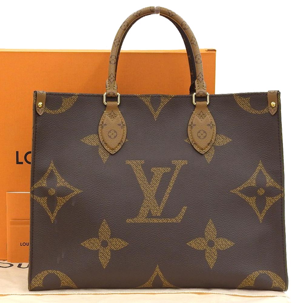 【本物保証】 箱・布袋付 超美品 ルイヴィトン LOUIS VUITTON モノグラム ジャイアント オンザゴーMM 2WAYバッグ ハンド ショルダー M45039 【中古】｜高島屋質店【創業73年老舗質屋】