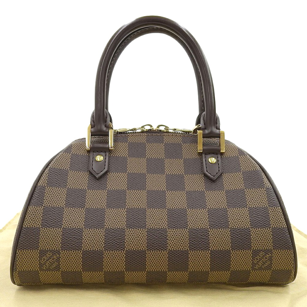 【本物保証】 布袋付 新品同様 ルイヴィトン LOUIS VUITTON ダミエ リベラ N41436 ミニ ハンドバッグ エベヌ 【中古】|高島屋質店【創業73年老舗質屋】