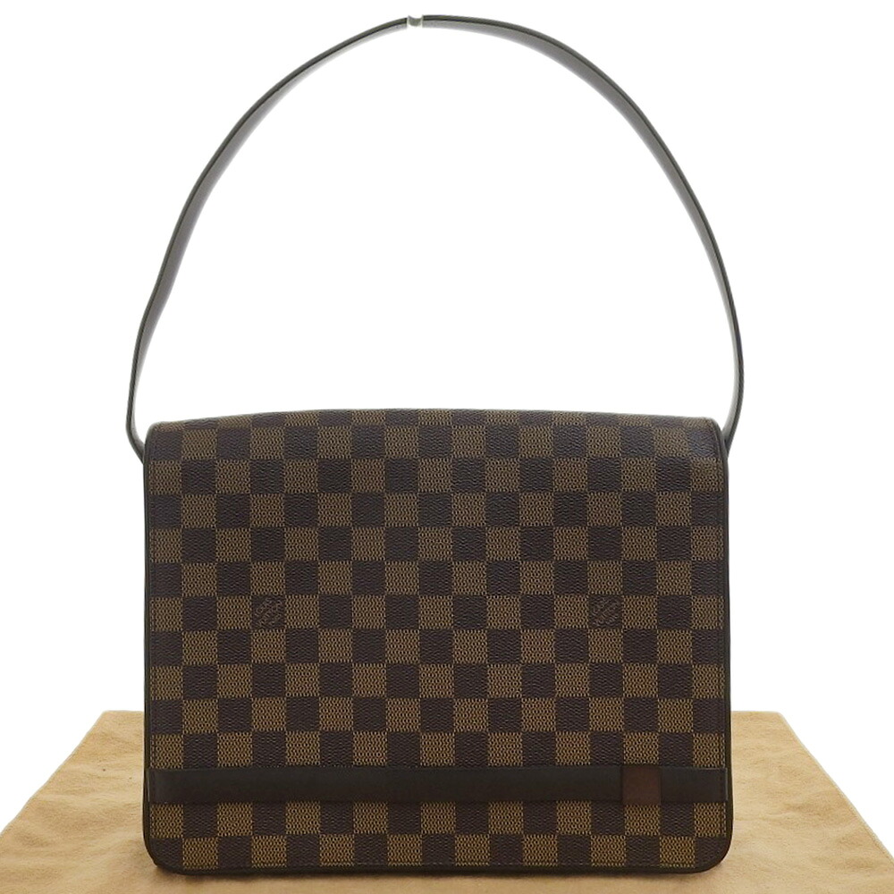 【本物保証】 布袋付 超美品 ルイヴィトン LOUIS VUITTON ダミエ トライベッカ カレ N51161 ワンショルダーバッグ ショルダーバッグ エベヌ 【中古】｜高島屋質店【創業73年老舗質屋】