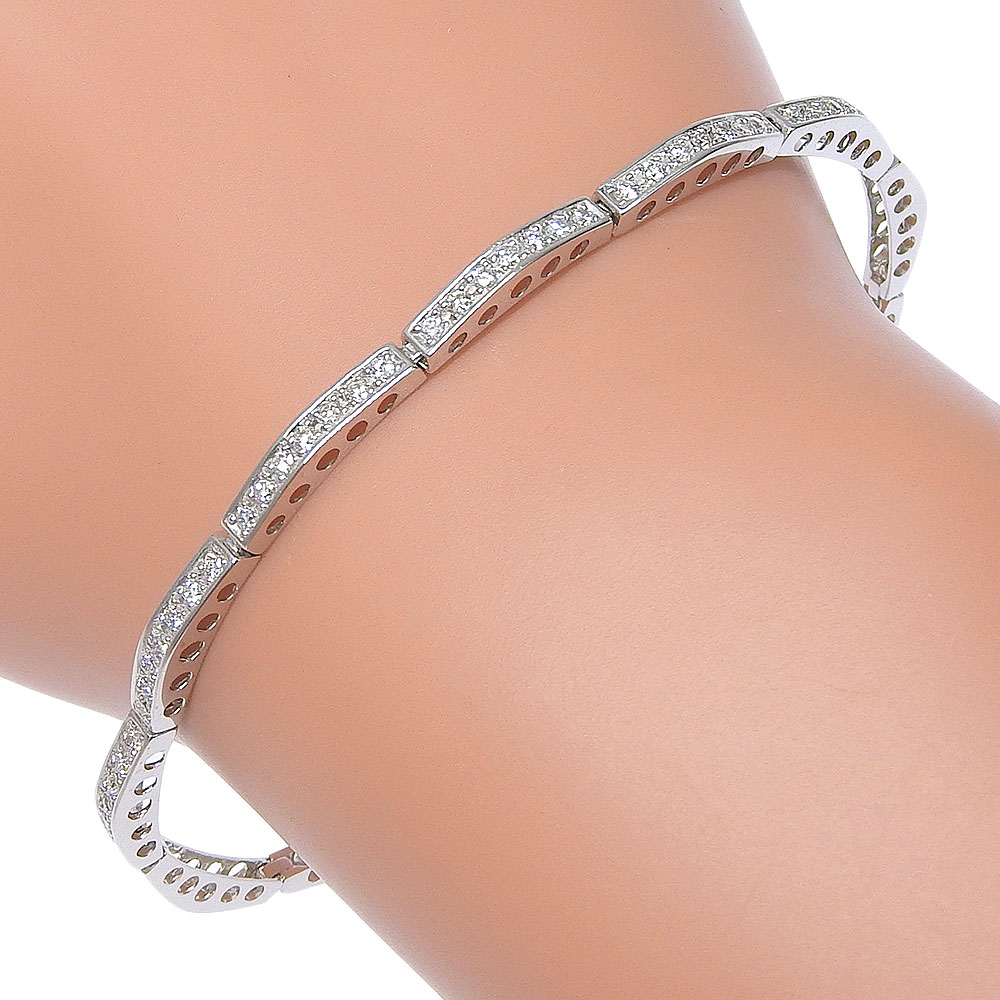 最終値下げFOREVERMARK ダイヤモンド ブレスK18WG 最終値下げFOREVERMARK ダイヤモンド ブレスK18WG