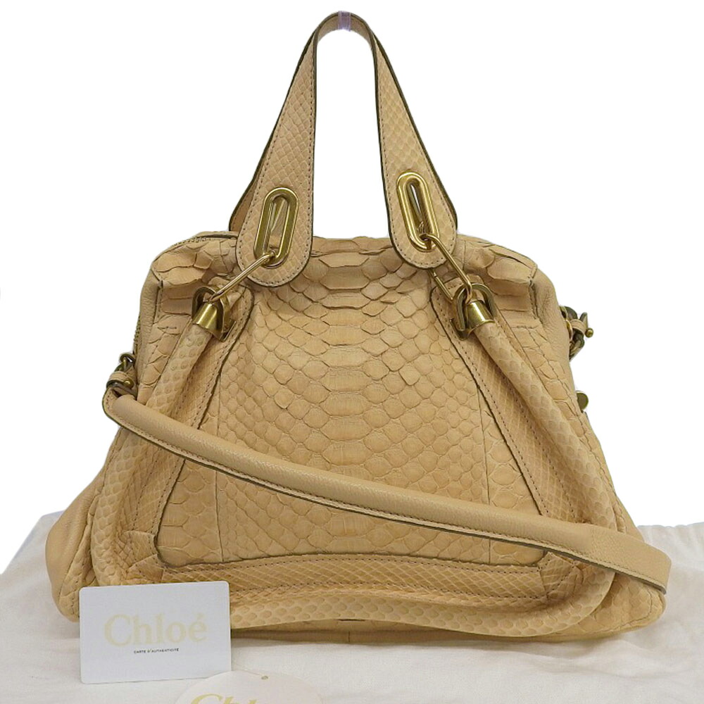 CHLOE クロエ パラティ 24 ハンド ショルダーバッグ Chloé Paraty 24 Bag in Shiny Leather in Sweet beige | Chloé US