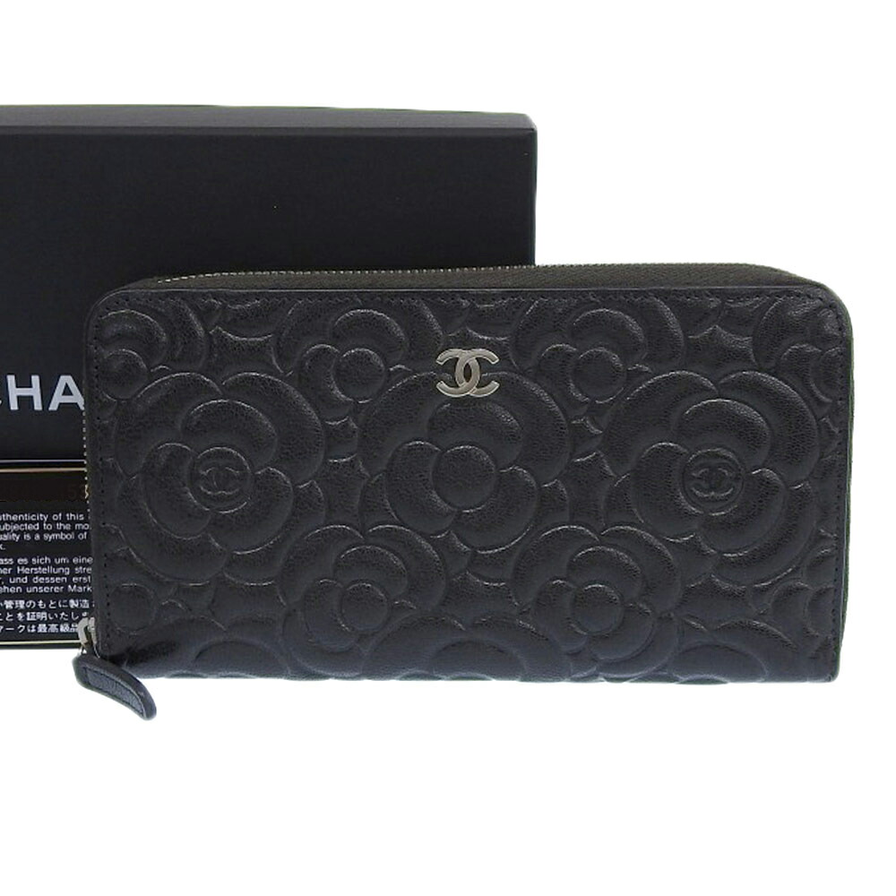 楽天市場】シャネル CHANEL カメリア ココマーク ロングフラップ 三