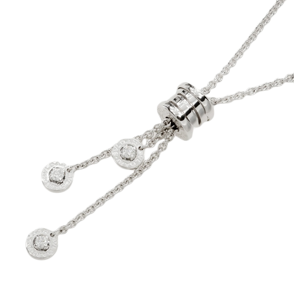【本物保証】 保付 新品同様 ブルガリ BVLGARI 15.7g ビーゼロワンエレメント ネックレス K18WG メレダイヤモンド 【中古】|高島屋質店【創業73年老舗質屋】