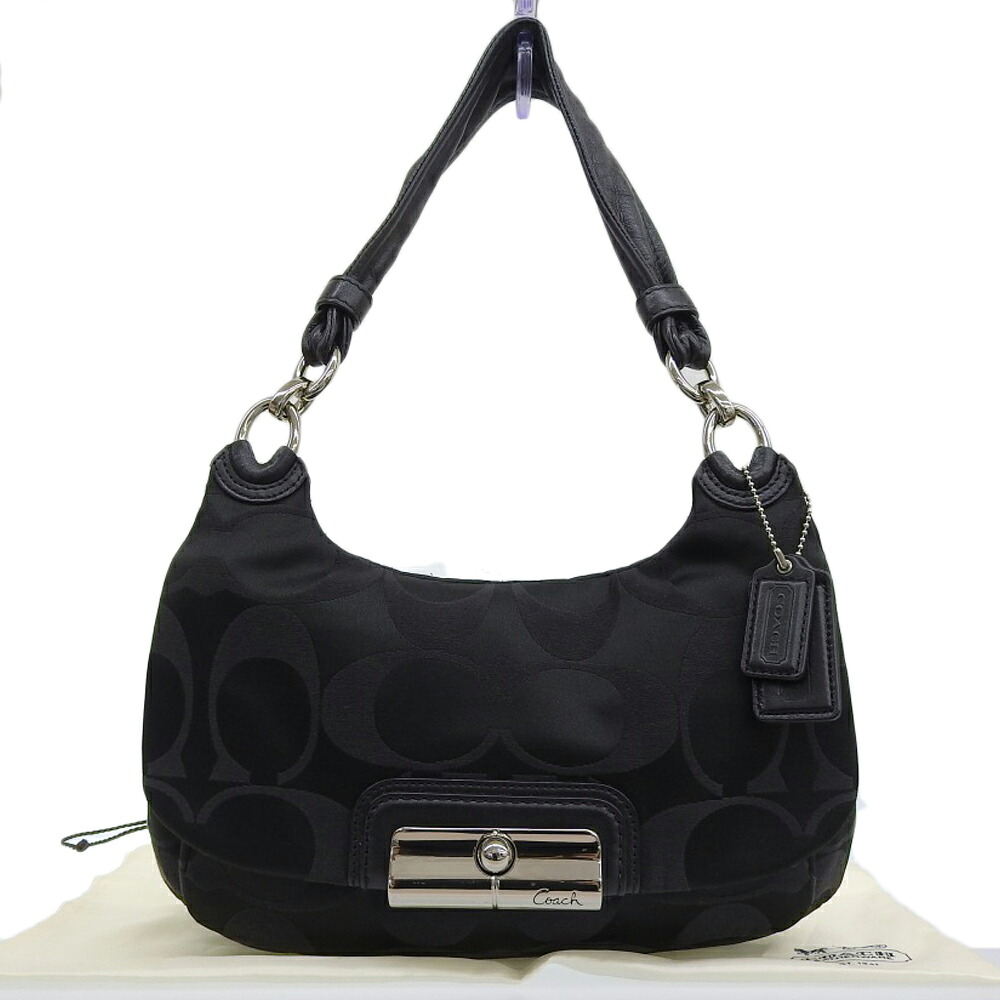 【本物保証】 布袋付 超美品 コーチ COACH シグネチャー ワンショルダーバッグ 16930 キャンバス 黒 ブラック 【中古】|高島屋質店【創業73年老舗質屋】