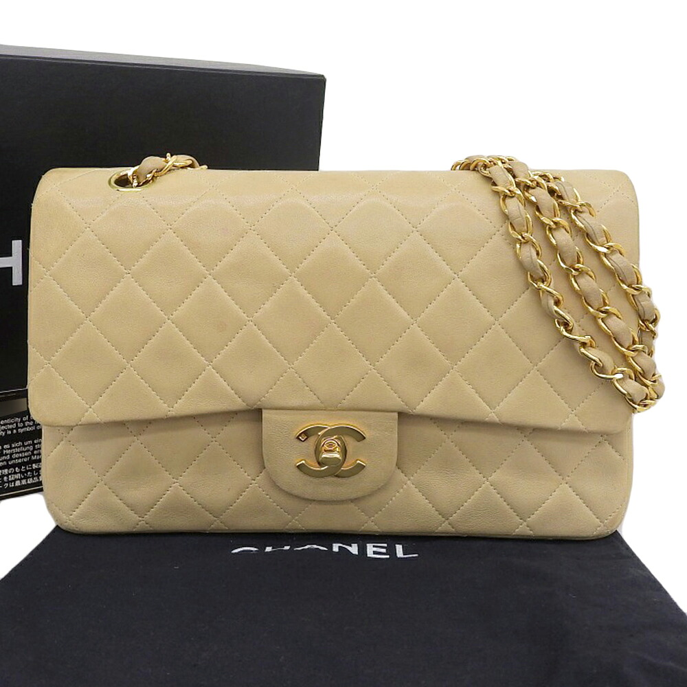 【本物保証】 箱・布袋・保付 シャネル CHANEL マトラッセ25 Wフラップ チェーンショルダーバッグ A01112 4番台 ココマーク ヴィンテージ 【中古】 184,000円
