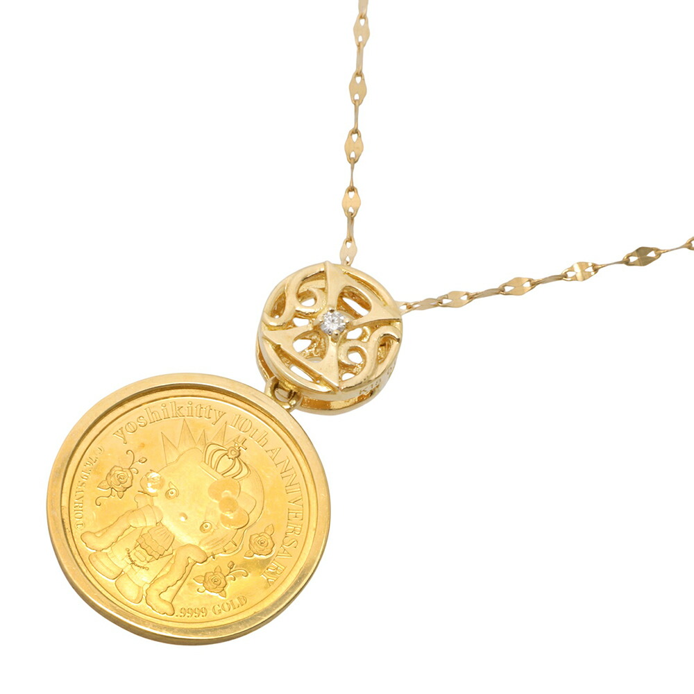 【本物保証】 希少 レア 箱付 新品同様 YOSHIKI × ハローキティ 3.2g Yoshikitty ネックレス 10周年記念 オルゴール Forever Love 10ドル 【中古】|高島屋質店【創業73年老舗質屋】