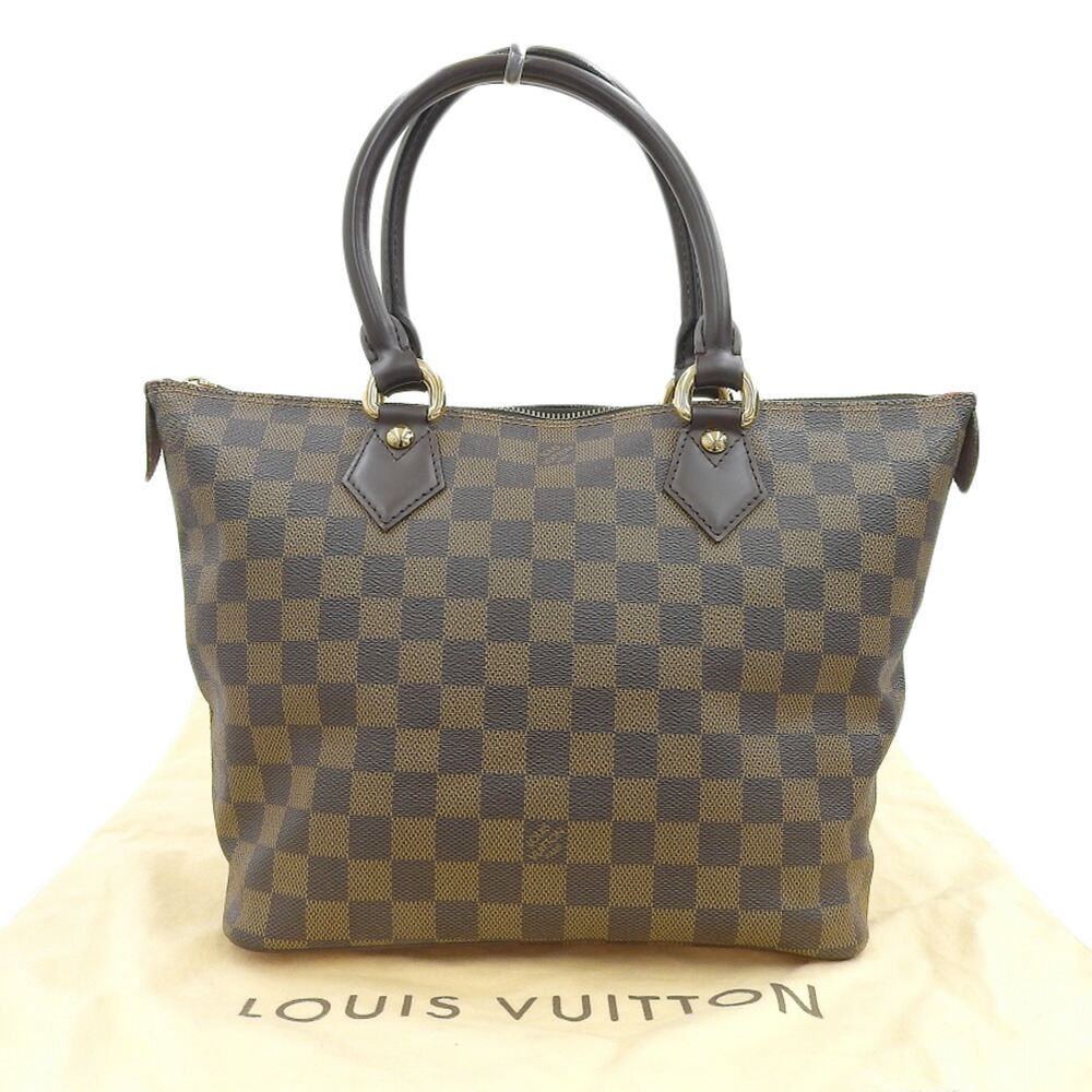 【本物保証】 布袋付 新品同様 ルイヴィトン LOUIS VUITTON ダミエ サレヤPM N51183 トートバッグ ハンドバッグ エベヌ 【中古】|高島屋質店【創業73年老舗質屋】