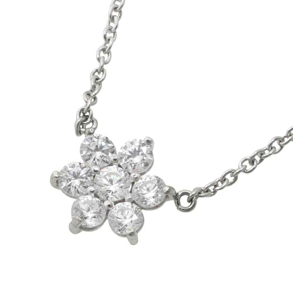 【本物保証】 布袋付 新品同様 スタージュエリー STAR JEWELRY 3.5g ネックレス K18 クリアストーン あずきチェーン 【中古】｜高島屋質店【創業73年老舗質屋】