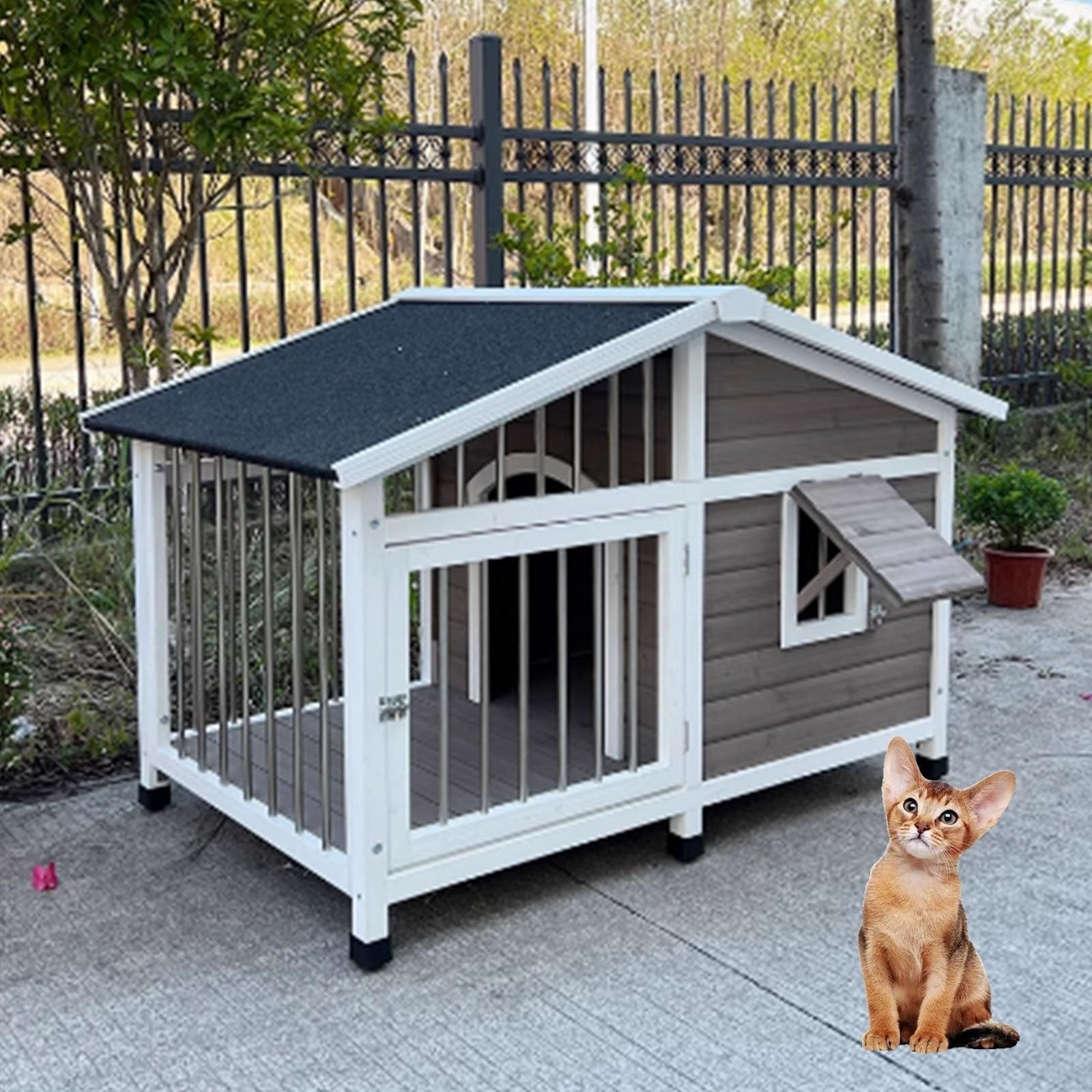 猫伏せ篭 キャッテリー 御前上等猫別墅 露天ステンレスペットフェンス 愛玩動物伏せ篭 猫住み処 洗える屋内外犬掘っ建て小屋 のら猫犬保護施設 風雨よけ 猫 ゲージ 猫掘っ建て小屋 猫のゲージ 純木 伏せ篭 キャットケージ 木製 キャットハウス 愛玩動物伏せ篭