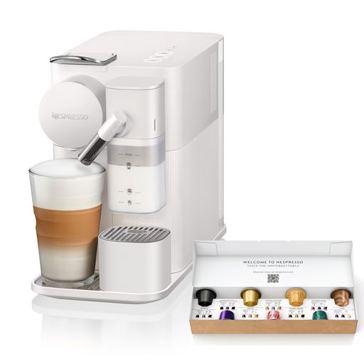 ネスプレッソカプセル式コーヒーメーカーラティシマ・ワンプラスポーセリンホワイト水タンク容量1Lミルクレシピ対応F121-WH-W