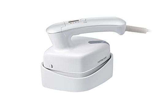 日立(HITACHI)衣類スチーマースチームアイロンワンプッシュ連続スチーム2段階スチーム3段階温度切替ブラシ付きCSI-RX2AWパールホワイト