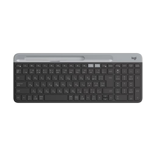Logicool(ロジクール)静音BluetoothワイヤレスキーボードK580GRグラファイト超薄型小型Unifying薄型テンキー無線WindowsMaciPadiOSAndroidChromeSurface