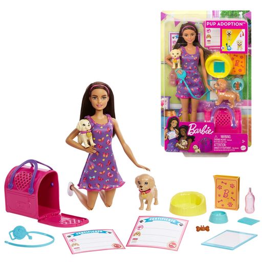バービー(Barbie)ほごけんとかぞくになろう!ワンちゃんのおせわセット/映画「バービー」に登場!?【着せ替え人形】【ドール、アクセサリープレイセット】【3才~】HKD86 4,363円