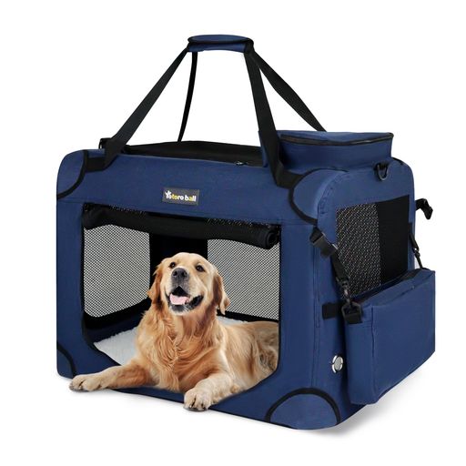 Totoroballホンブルグ帽クレート大型犬大位相空間な犬用クレート折りたたみ愛玩動物伏せ籠4面メッシュ折りたたみ飾り気の無い省あき場所牢固たる耐久洗い濯ぎ能力のある鍵を掛ける付き添い人クレート大型犬