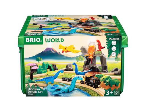 BRIO ( ブリオ ) 恐竜デラックスセット( 45ピース) 36104 対象年齢3歳~ 【おもちゃ 玩具 木製おもちゃ 木製レール レールセット プレゼント(誕生日/クリスマス)】|ショップ内本町店
