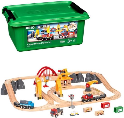 BRIO(ブリオ)カーゴレールデラックスセット[全54ピース]33097対象年齢3歳~【おもちゃ玩具木製おもちゃ木製レールレールセットプレゼント(誕生日/クリスマス)】