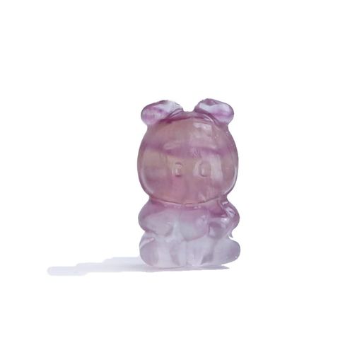 楽天市場】天然石 フローライト 彫刻 熊 くま ベアー カービング