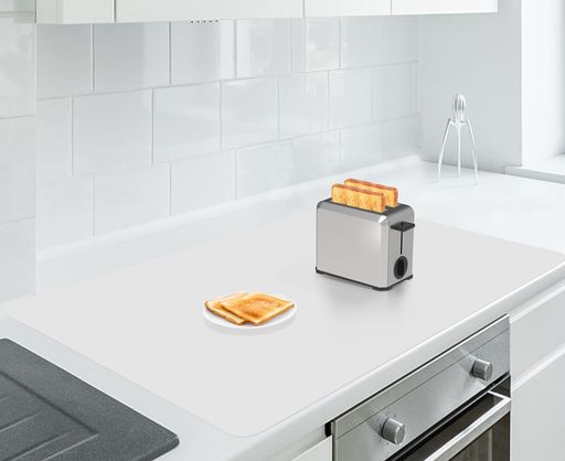 Aechyシリコンマット調理台保護マットキッチンカウンタープロテクターマット特大90x60cm厚さ2mm断熱耐熱マット耐熱温度250°C滑り止め傷防止防汚防水吸音柔軟カット可能コンパクト収納半透明