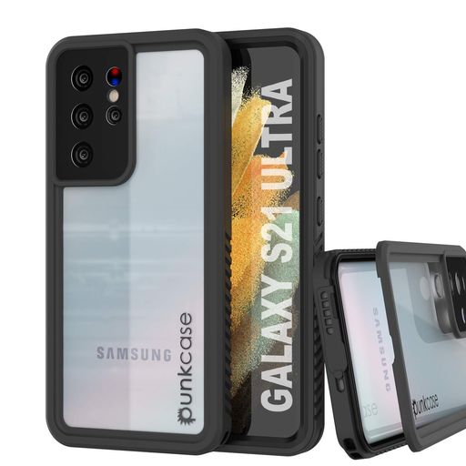 PunkCaseGalaxyS21Ultra防水ケース[エクストリームシリーズ][スリムフィット][IP68認証][耐衝撃性][防汚性][耐雪性]アーマーカバーGalaxyS21Ultra5G(6.8インチ)(2021)
