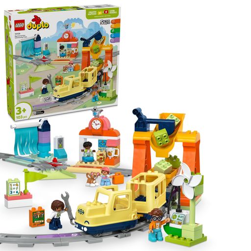 レゴ (LEGO) デュプロ デュプロのまち まちのトレイン 遊び道具 遊び道具 生まれ落ちる日 差し上げ物 差しつかえる 知育お坊っちゃん 御姉さん 赤ちゃん 1歳半 2歳 6歳 赤ちゃん ごっこ命のせんたく おままごと 路面電車 車馬 10428