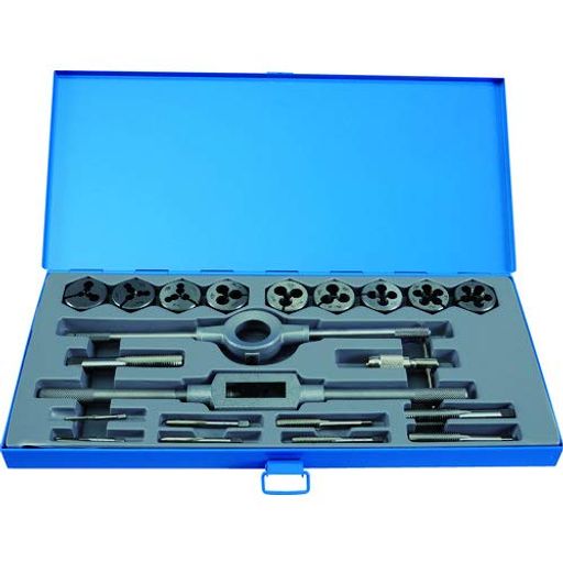 TRUSCO(トラスコ)メートルネジ用お手々水道栓、ダイス型仕掛ける(並目)M3-M16THTD-CSET