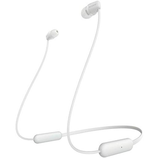 ソニーワイヤレスイヤホンWI-C200:Bluetooth対応/最大15時間連続再生/マイク付き2019年モデルホワイトWI-C200WC