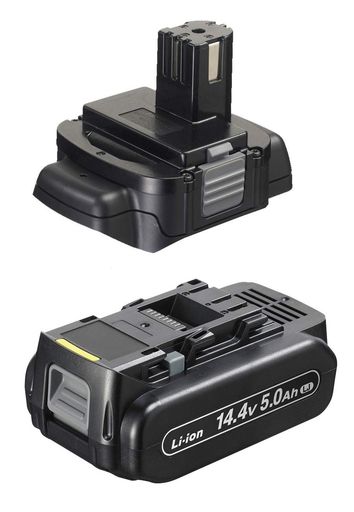 パナソニック(Panasonic)独居室容器に並べるアダプター(14.4V容器に並べるを12Vへ取り替えっこ)14.4V大静電容量5.0Ah容器に並べるx1個付EZ9740ST2