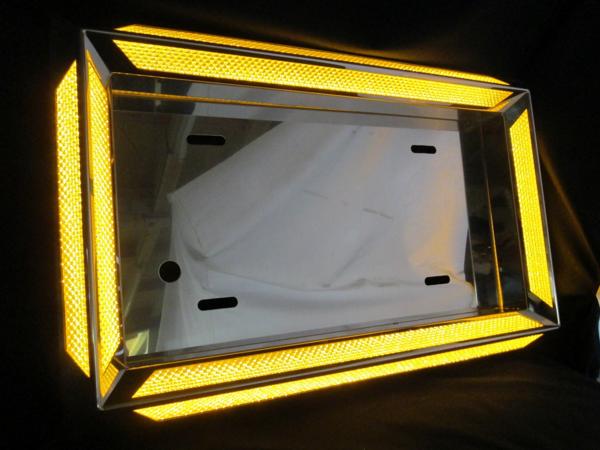 楽天市場】大型車用ナンバー枠◇LEDツインDX ホワイト