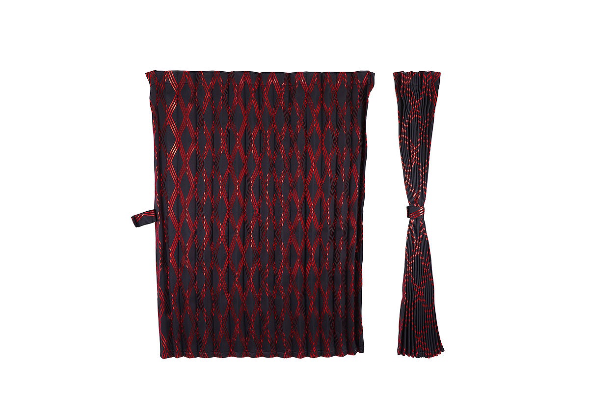 楽天市場】フューチャー仮眠カーテン オスカー(プリント柄) 赤